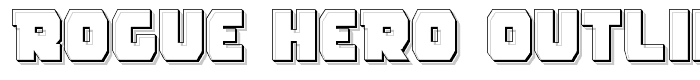 Rogue Hero Outline font